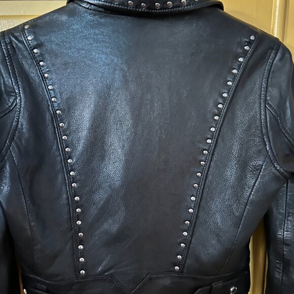Mauritius Black Leather Jacket. Mint! - Picture 8 of 8